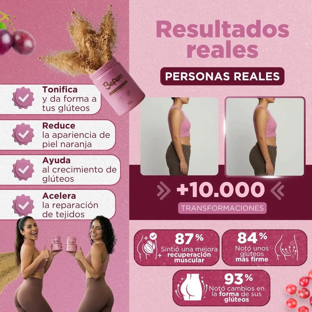 Colágeno natural para el aumento de Glúteos
