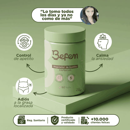 CAPSULAS REGULADOR DE APETITO - BEFEM