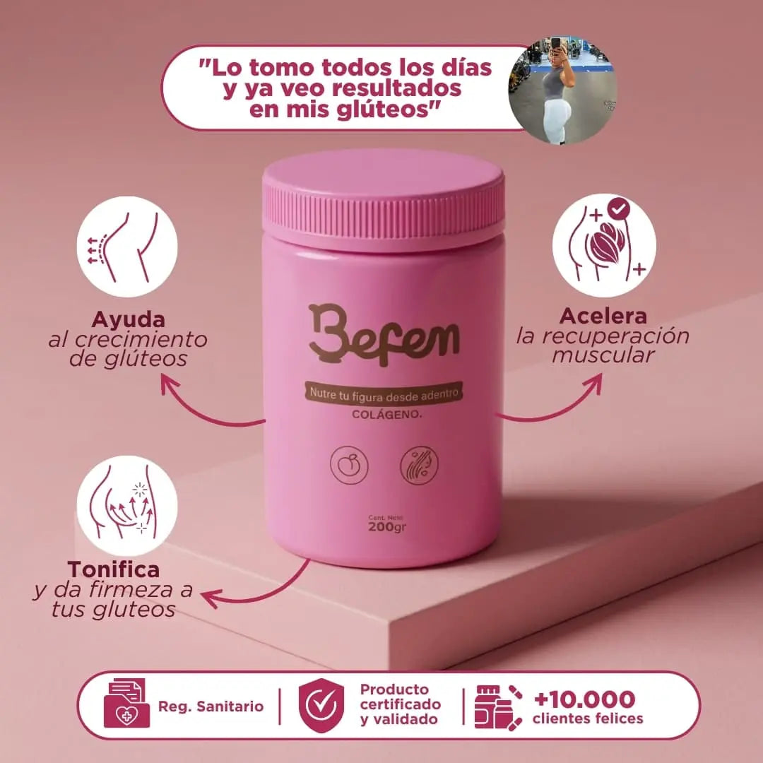 Colágeno natural para el aumento de Glúteos